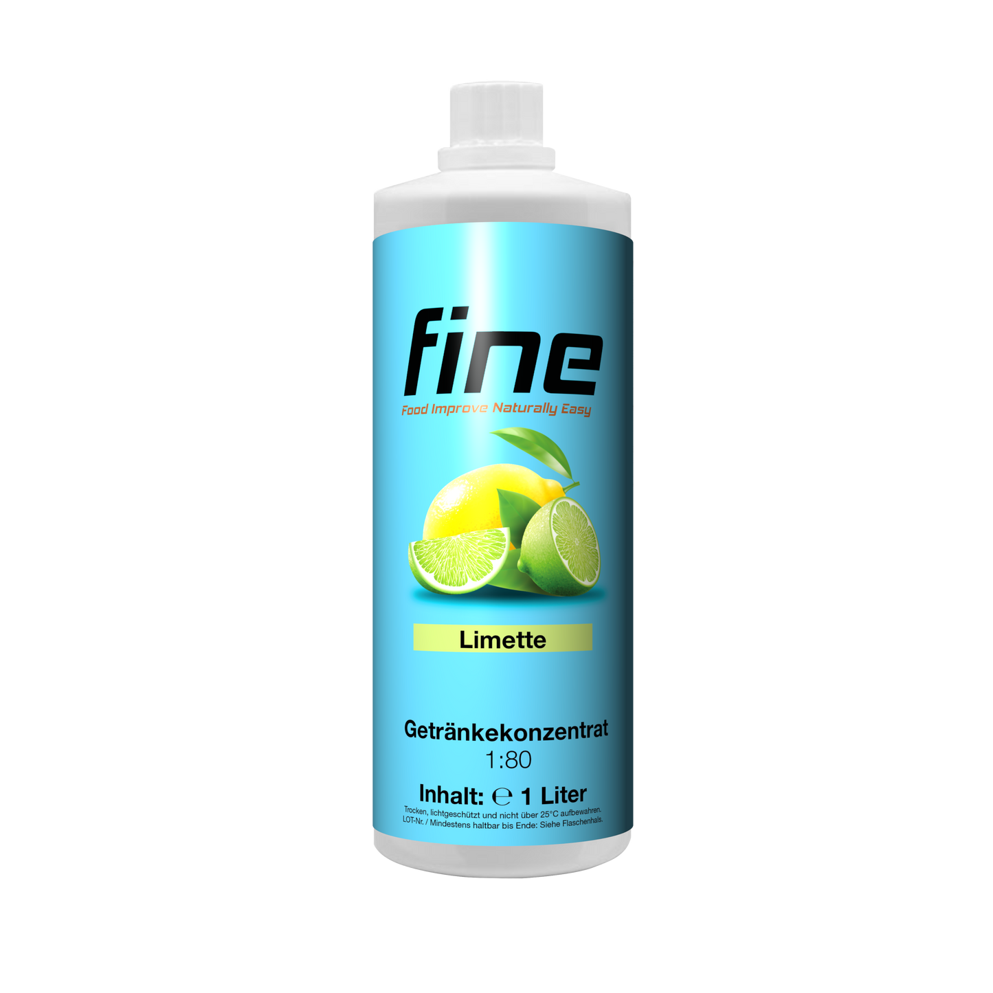fine Getränkekonzentrat 1000ml Limette