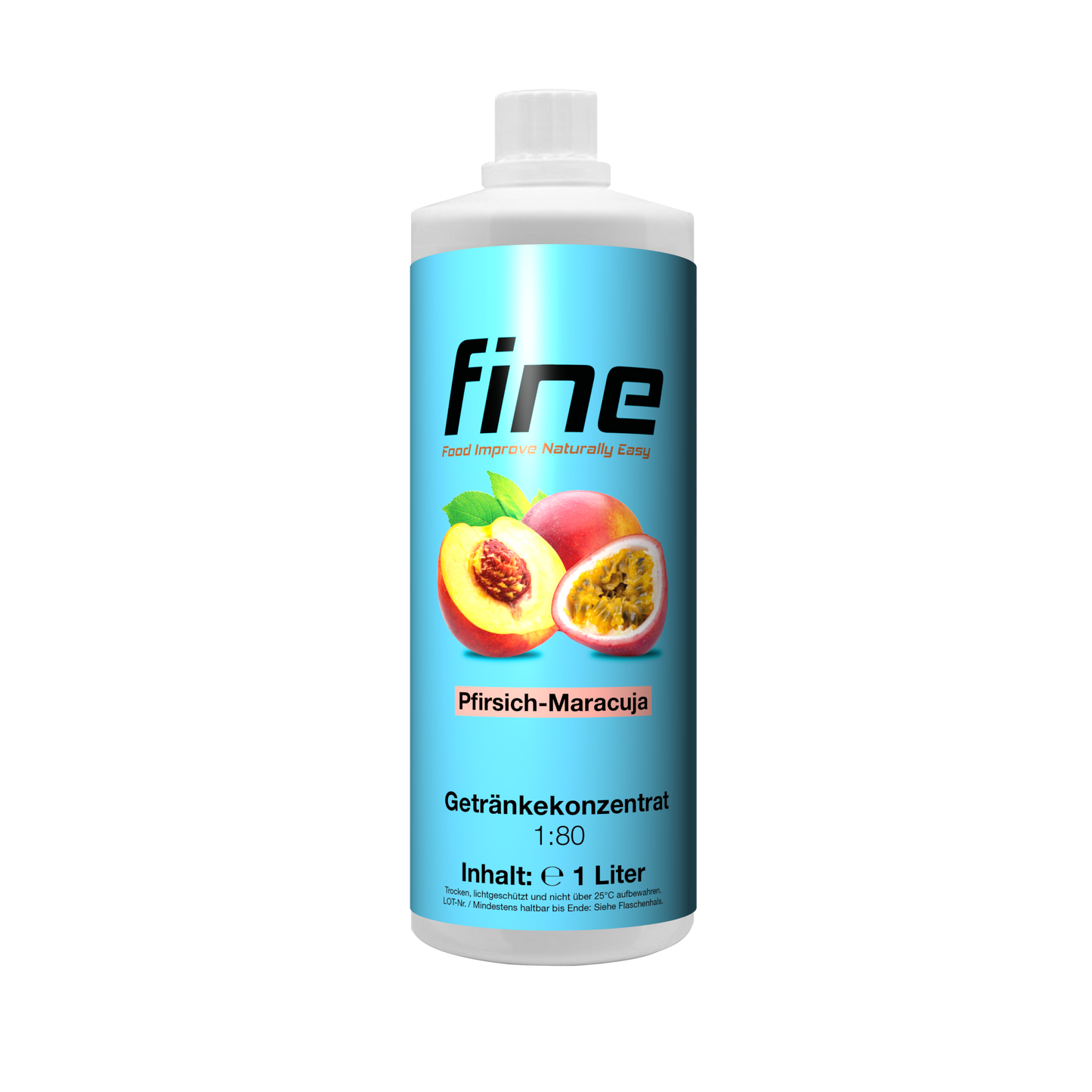 fine Getränkekonzentrat 1000ml Pfirsich Maracuja
