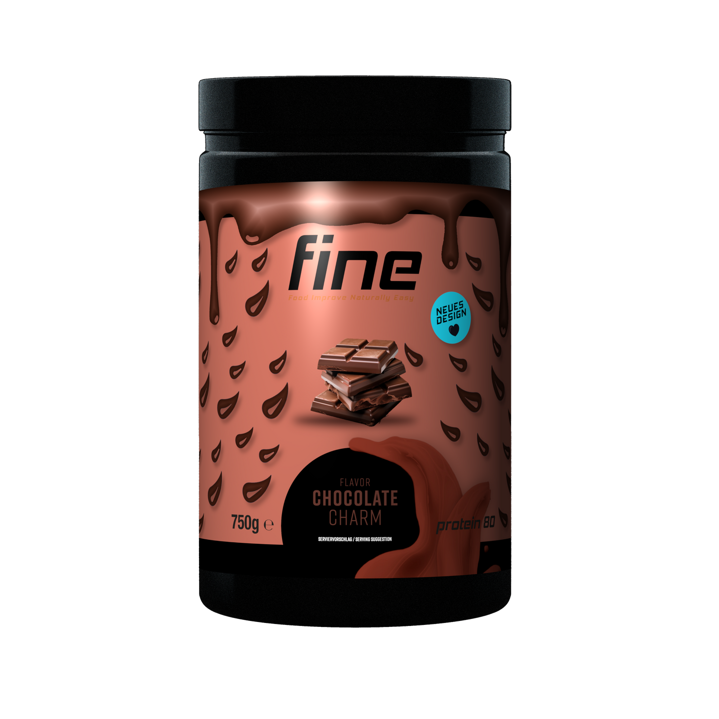 fine protein 80 chocolate charm 750g