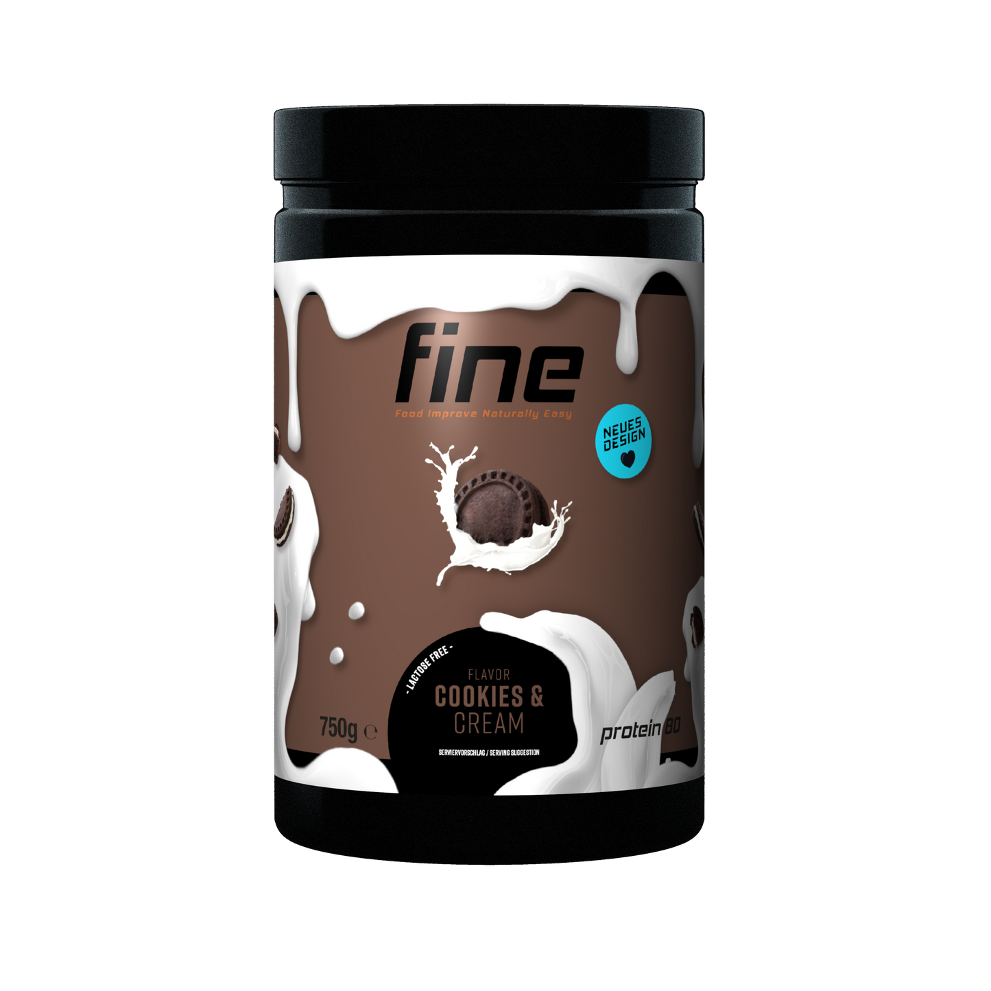 fine protein 80 cookies & cream 750g