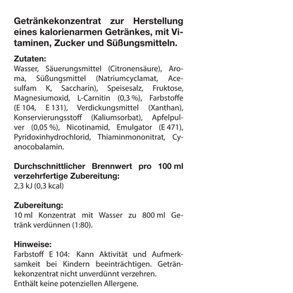 fine Getränkekonzentrat 1000ml Grüner Apfel